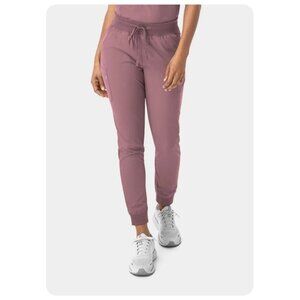 !! NWT Elite Med Performance Fitted Dusty Rose Jogger Scrub Pant sz XL